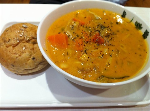 Chicken and mushroom soup
